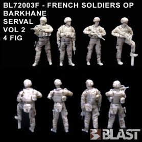 BL72003F - FRENCH SOLDIERS OP BARKHANE SERVAL VOL2 - 4FIG 1/72