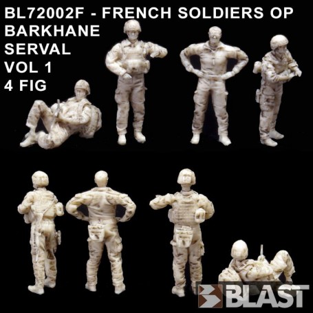 BL72002F - FRENCH SOLDIERS OP BARKHANE SERVAL VOL1 - 4FIG 1/72
