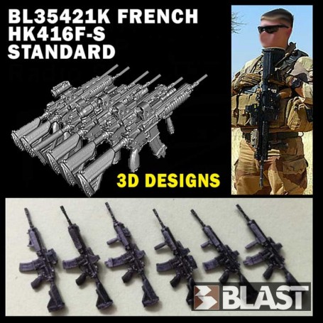 BL35421K - FRENCH HK416F-S STANDARD - 6 PCS