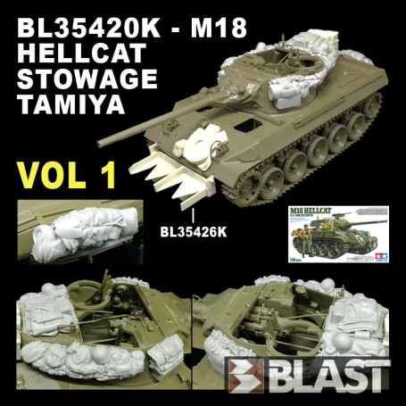 BL35420K - M18 HELLCAT STOWAGE SET VOL 1 - TAMIYA