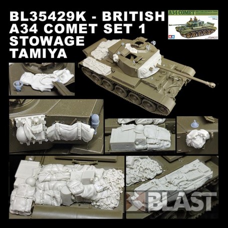 BL35429K - BRITISH A34 COMET SET 1 STOWAGE - TAMIYA