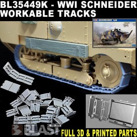 BL35449K - WWI SCHNEIDER WORKABLE TRACKS - 3D