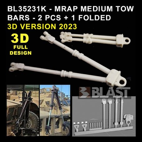 BL35231K - MRAP MEDIUM TOW BAR - 2 PCS - 3D VERSION 2023