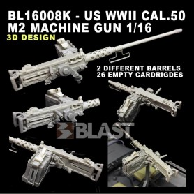 BL16008K - US WWII CAL.50 M2 MACHINE GUN 1/16