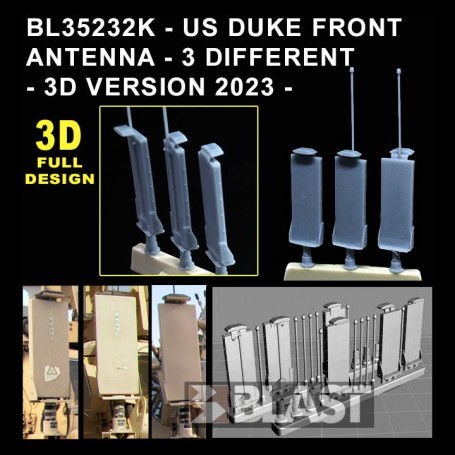 BL35232K - US DUKE FRONT ANTENNA - 3 DIFFERENT 3D VERSION 2023