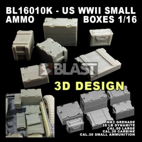 BL16010K - US WWII SMALL AMMO BOXES 1/16