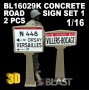 BL16029K - CONCRETE ROAD SIGN SET 1 - 2 PCS