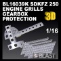 BL16039K - SDKFZ 250 ENGINE GRILLS AND GEARBOX PROTECTION