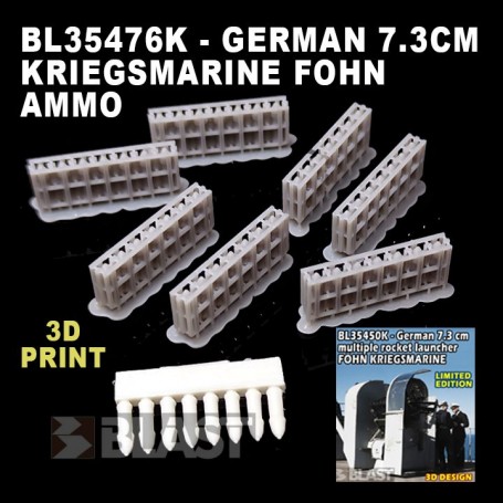 BL35476K - GERMAN 7.3CM KRIEGSMARINE FOHN AMMO SET
