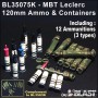 BL35075K - 120 MM AMMO AND CONTAINER - MBT LECLERC
