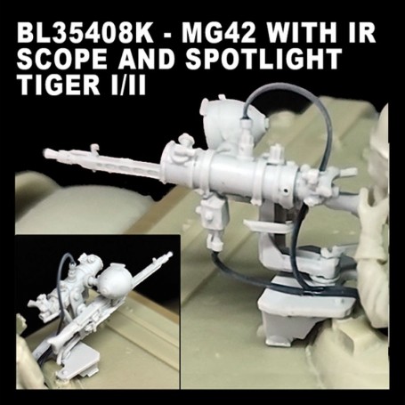 BL35408K - MG42 WITH IR SCOPE AND SPOTLIGHT TIGER I/II