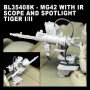 BL35408K - MG42 WITH IR SCOPE AND SPOTLIGHT TIGER I/II