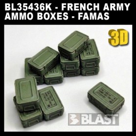 BL35436K - FRENCH ARMY AMMO BOXES - 12 PCS