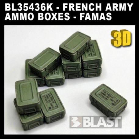 BL35436K - FRENCH ARMY AMMO BOXES - 12 PCS