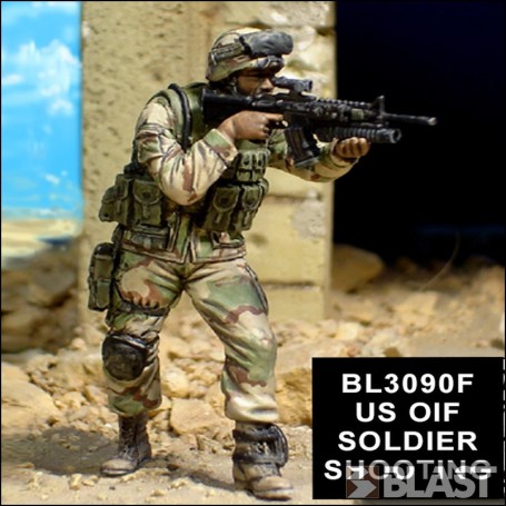 BL35090F - US OIF SOLDIER SHOOTING*
