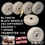 BL16001K - M-ATV WHEELS 2X2 DIFFERENT SAGGED 1 SPARE - LIMITED EDITION
