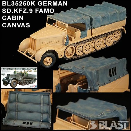 BL35250K - GERMAN SD.KFZ.9 FAMO - CABIN CANVAS