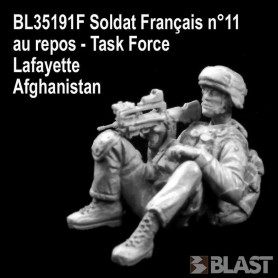 BL35191F - SOLDAT FRANCAIS N11 AU REPOS- TASK FORCE LAFAYETTE - AFGHANISTAN*