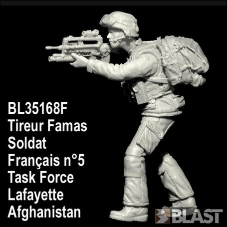 BL35168F - SOLDAT FRANCAIS N5 TIREUR FAMAS TASK FORCE LAFAYETTE - AFGHANISTAN*