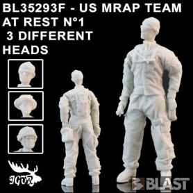 BL35293F - US MRAP TEAM AT REST N1 - 3 DIFFERENT HEADS