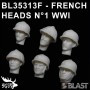 BL35313F - FRENCH HEADS N1 WWI