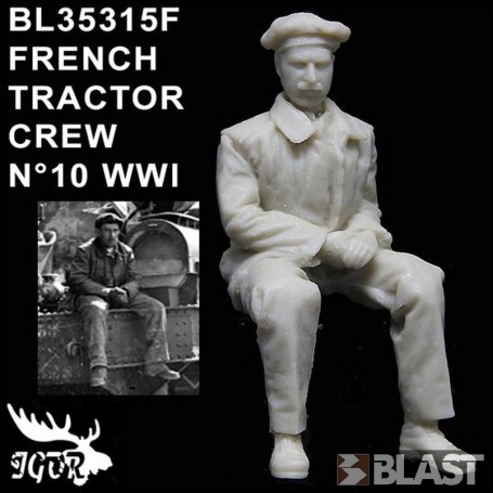 BL35315F - FRENCH TRACTOR CREW N10 WWI